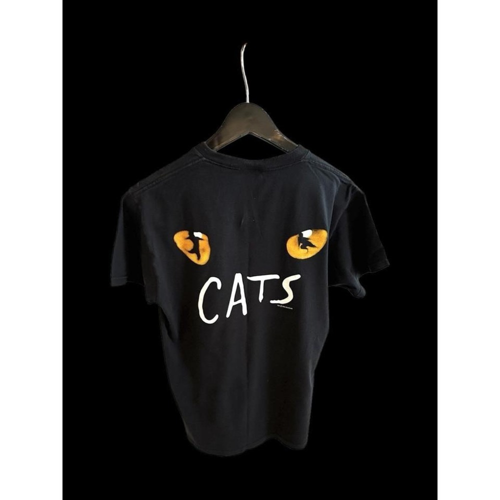 Vintage 1981 Cats Movie T Shirt Sz Medium Black Musical Broadway Promo